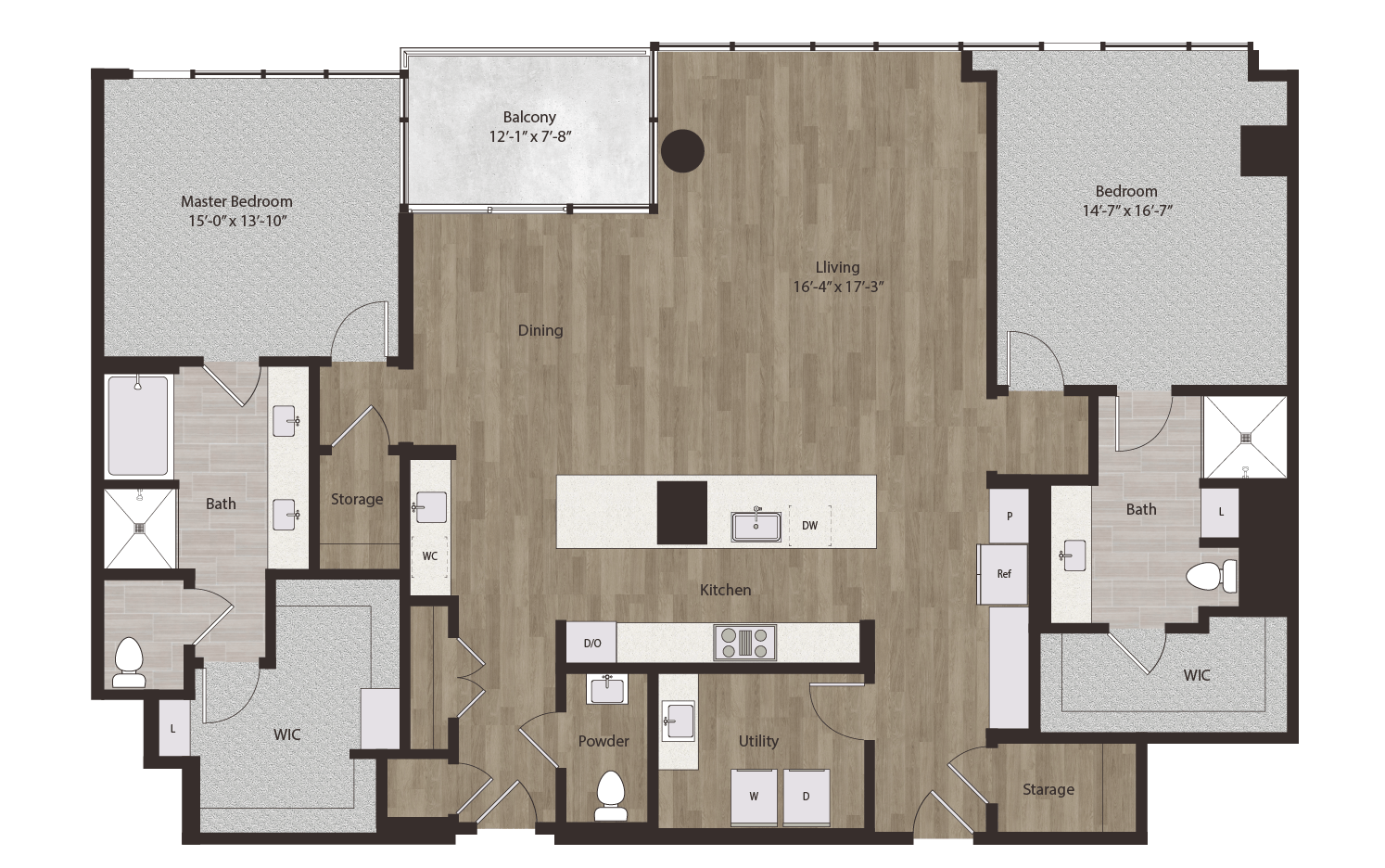 Floor plan layout diagram for P12